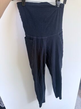 Beyond Yoga Blue Maternity Leggings with Side Pockets